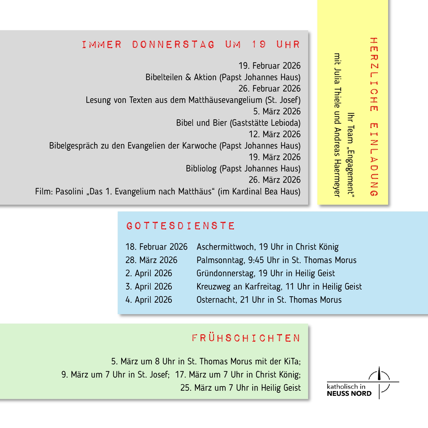Programm Fastenzeit mit Matthäus