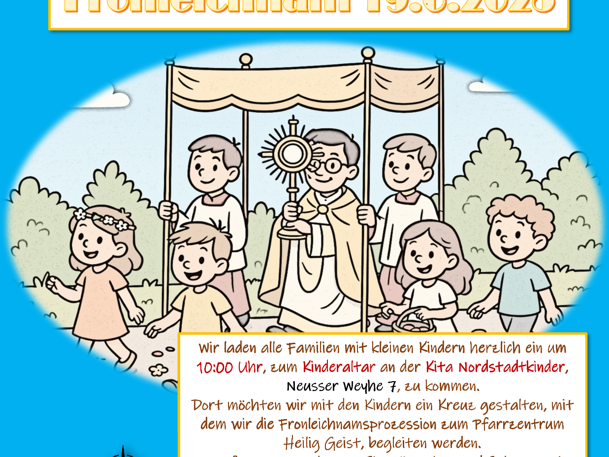 Fronleichnam Einladung 2025 KiTa