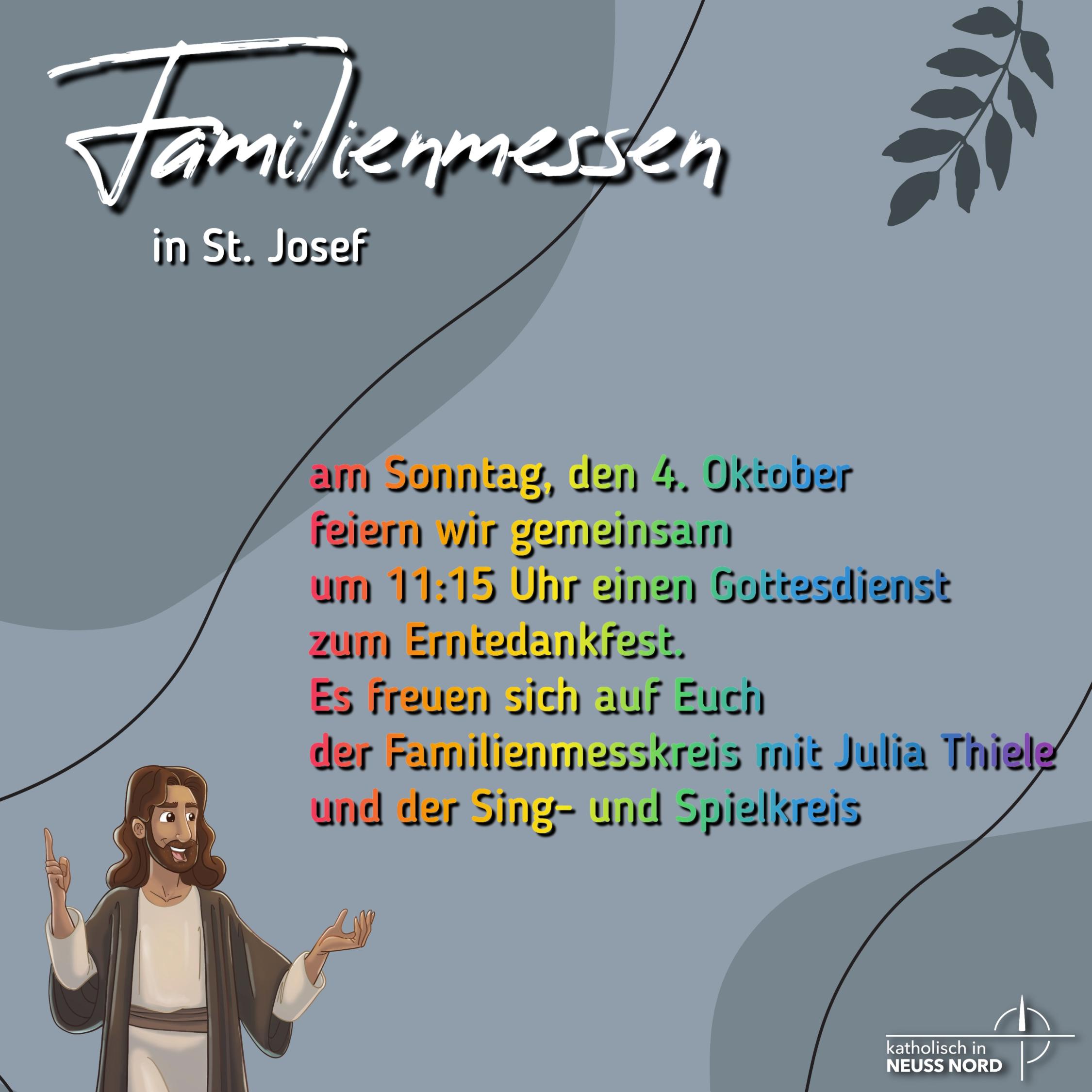 Familienmessen St Josef 04-10-2026
