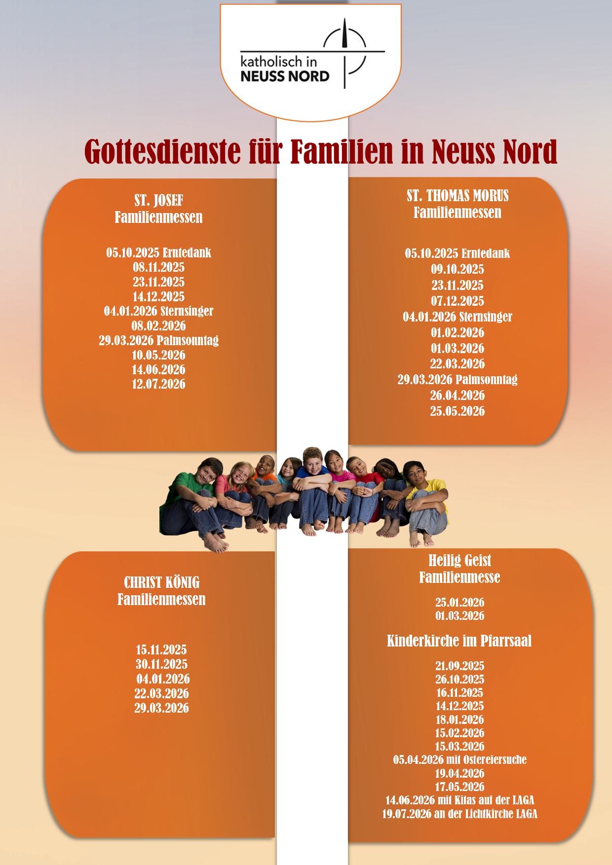 Plakat Familienmessen 2025-2026