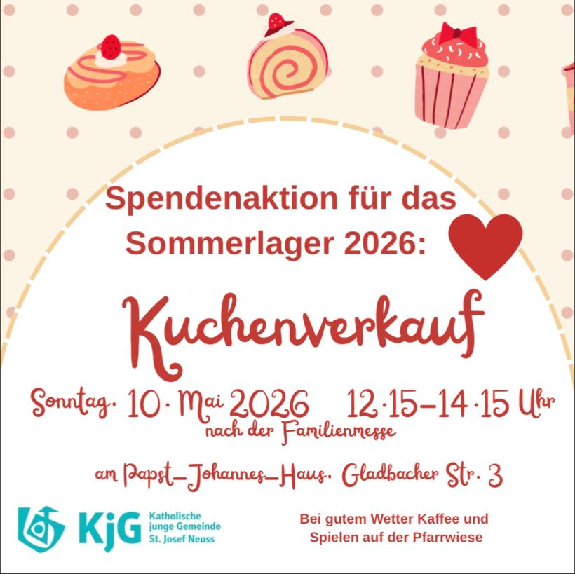 Kuchenverkauf Sommerlage KJG Josef