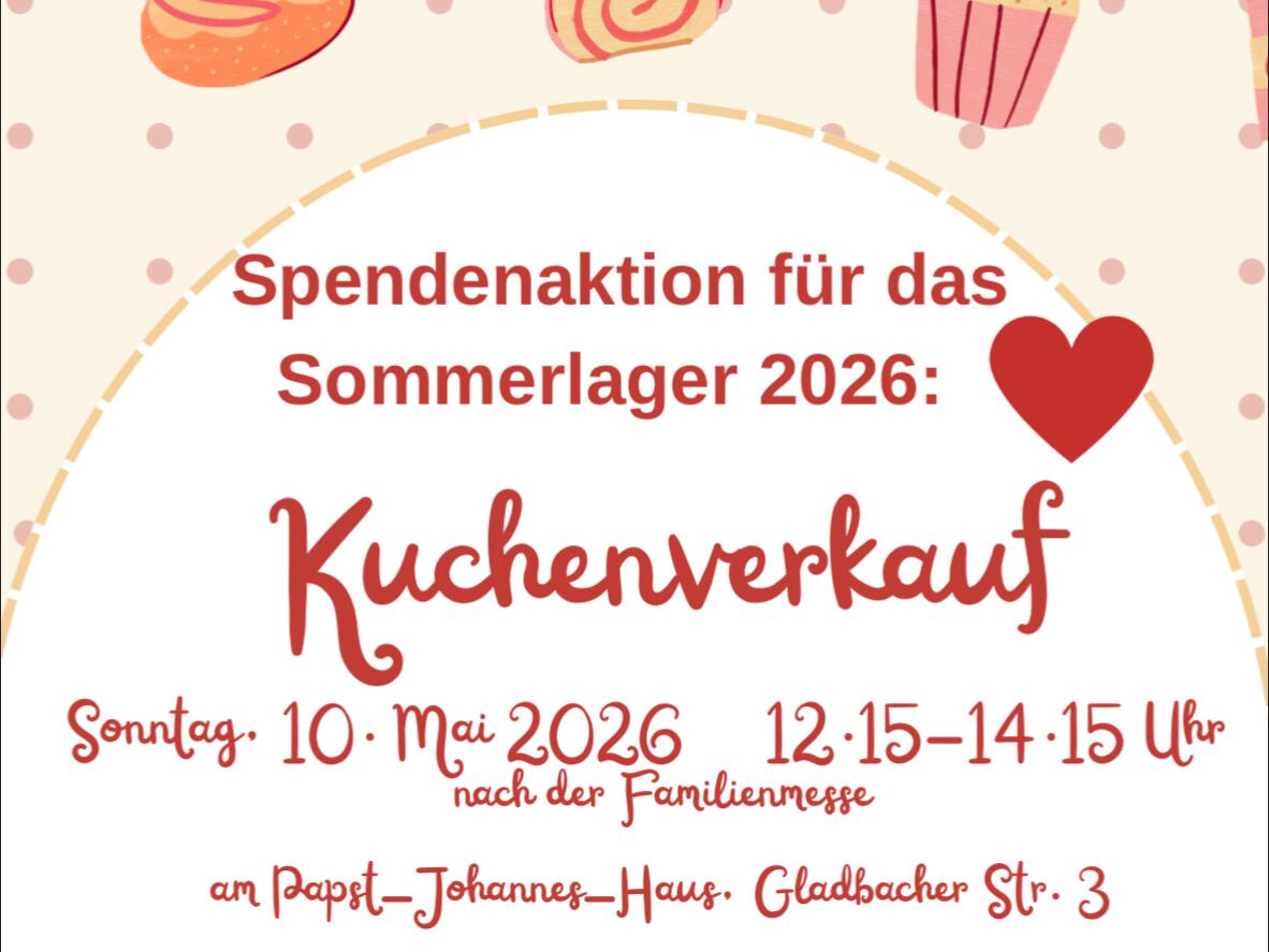 Kuchenverkauf Sommerlage KJG Josef